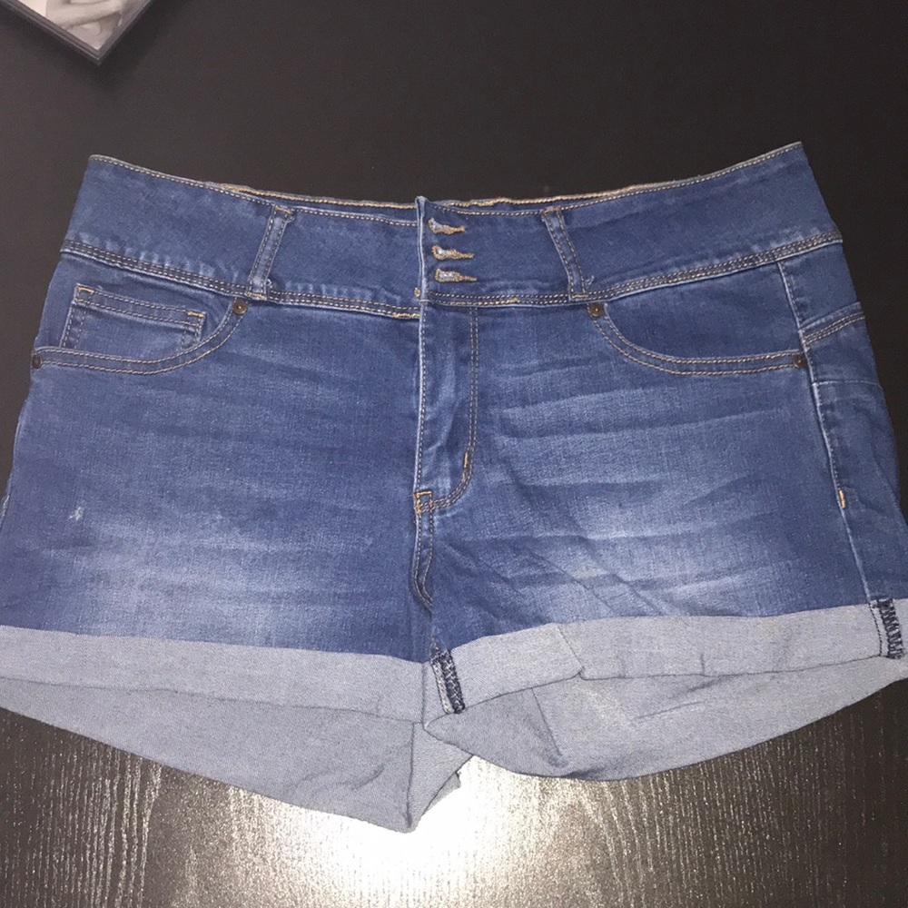 Dark blue jean shorts